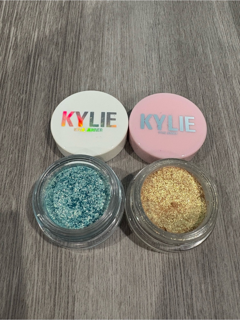 Kylie Cosmetics Shimmer Pigments - Aqua Blue & Gold